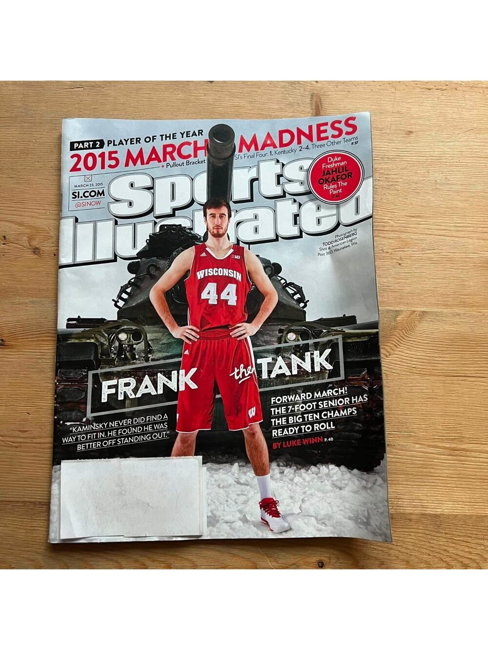 Sports Illustrated 2015 March Madness March 23, 2015 Magazine BK03